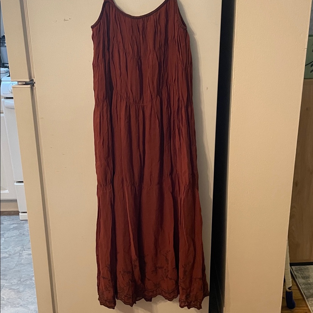 Zara Large ZW Collection Embroidered‎ Dress Boho Whimsical Garden Floral Fairy - Picture 10 of 12